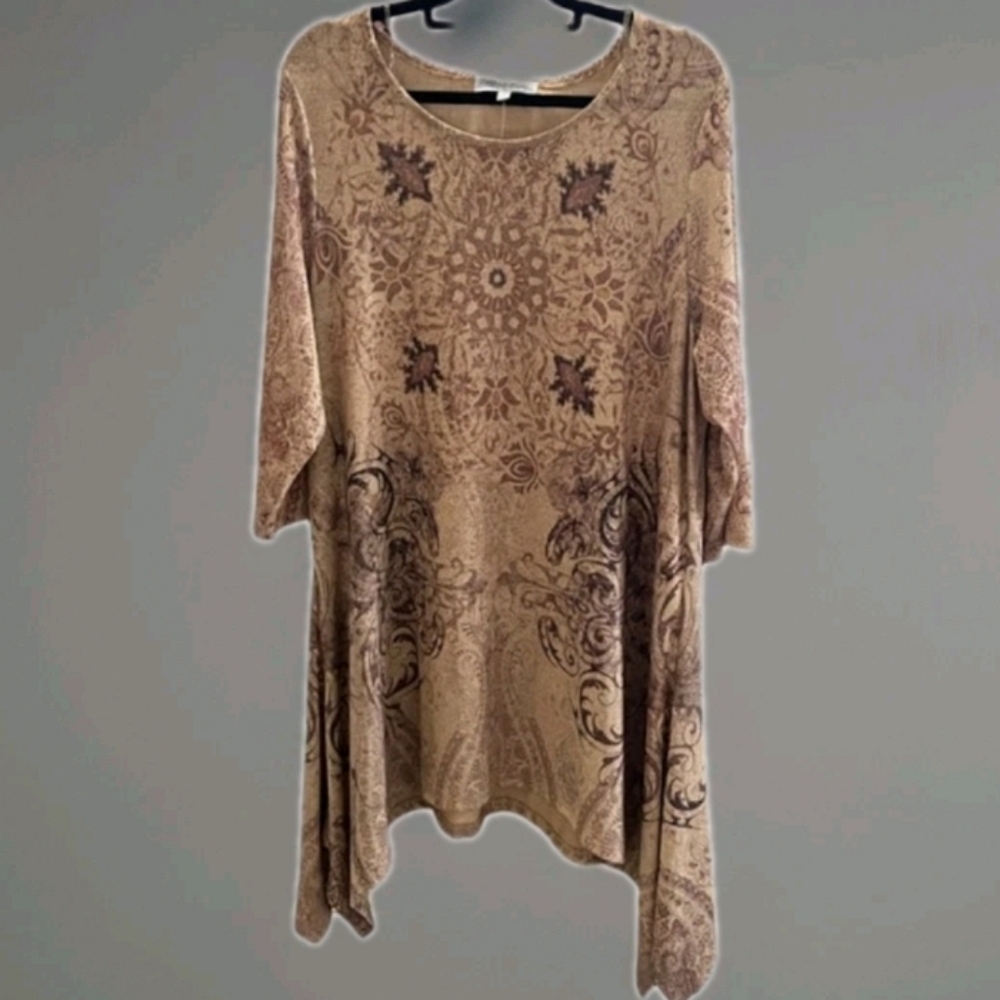 Gold Scoop Closet Full Top Women Tan Brown - Sz Xxl
